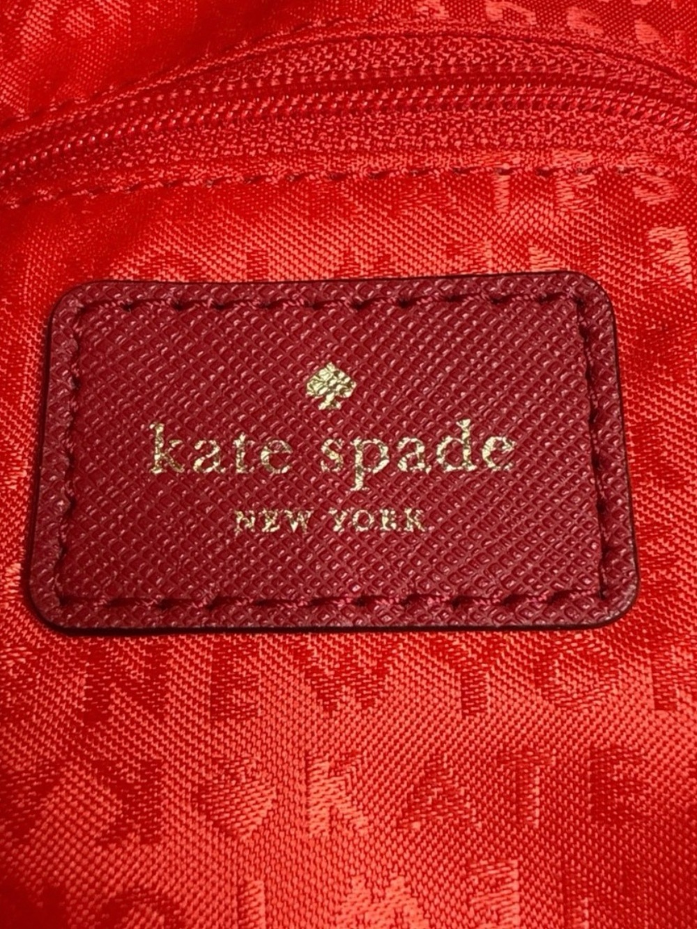kate spade Red Leather Top-Handle Satchel - Picture 4 of 5